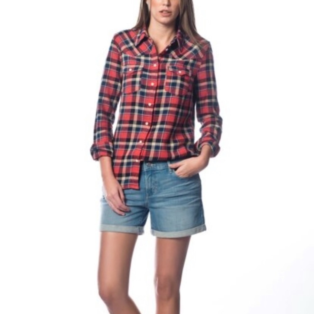 Levi’s Cuffed Light Wash Denim Jean Shorts